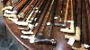 Antique Hand Carved Treen Airedale Terrier Walking Stick/cane Ben Cox London